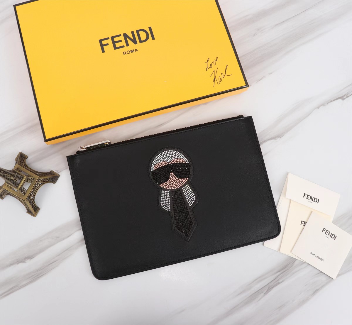 FENDI 芬迪 FEN.DI曲筱绡同款怪兽手包168568