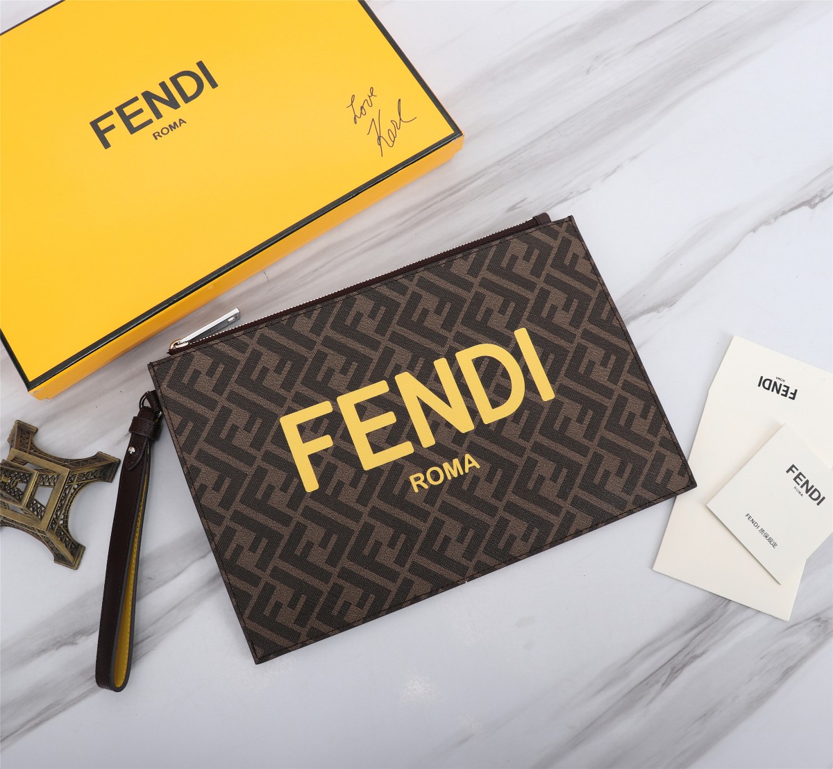 FENDI 芬迪 FEN.DI曲筱绡同款怪兽手包168568