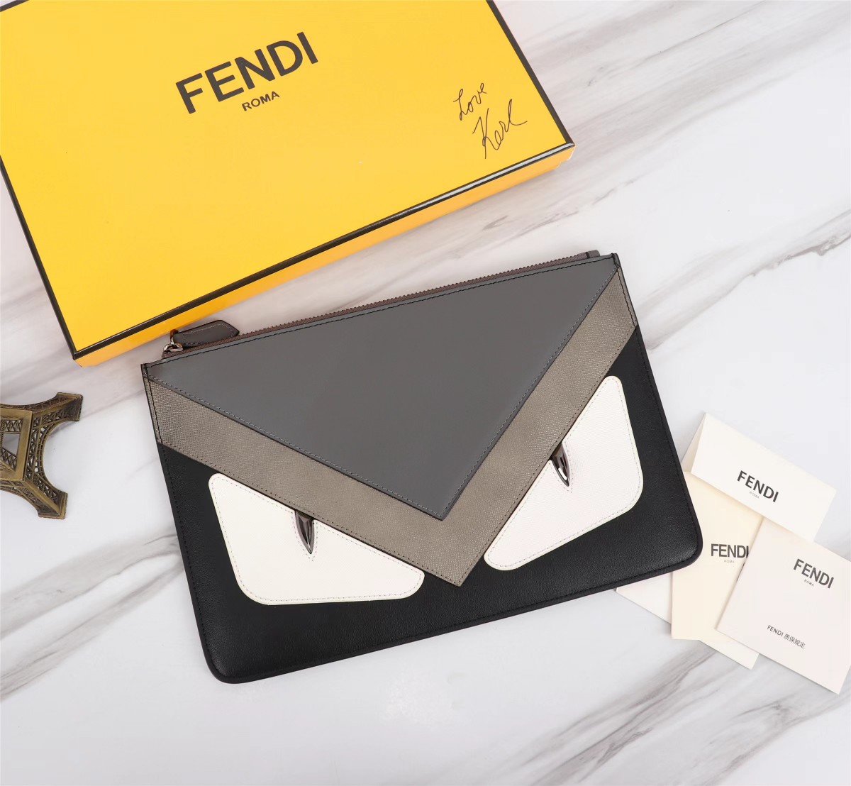 FENDI 芬迪 FEN.DI曲筱绡同款怪兽手包168568