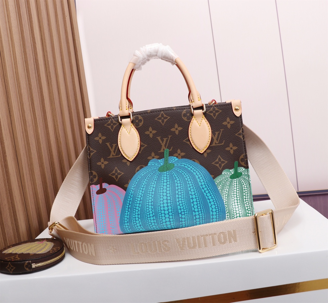 LOUIS VUITTON 路易威登 妈咪袋系列 南瓜 女士中号手提包   M46467